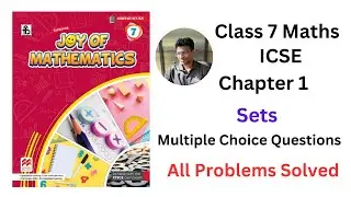 Joy of Maths Class 7 Chapter 1 Sets Multiple Choice Questions - #icse #sets