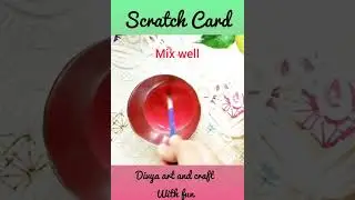 how to make scratch Card|| scratch Card || easy method | #Shorts