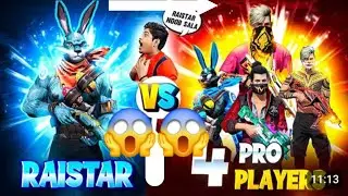 Raistar vs 4 pro players 🔥🔥 only headshorts challenge 