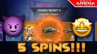 5 SPINS LUCK?! 😱 Got Charge Rocket 8 FAST | Eclipse Speed Build Test (70% Boost!) | Mech Arena 🔥