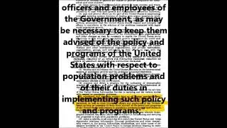 Population Crisis (Part 1 of 3 