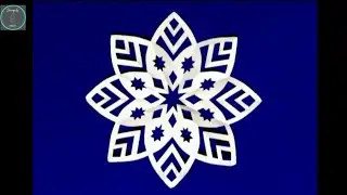 Eight pointed easy Paper Snowflake || Christmas Star Snowflake || Paper Cutting Art