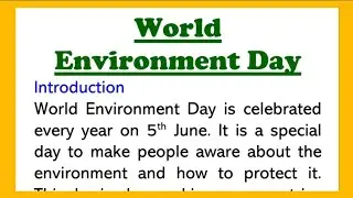 World Environment Day Essay in English 200 Words