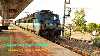 [4 in 1] Back to Back freight Skippings at Dakaniya Talav (Kota) in 1 min, Enjoy The Honking Action