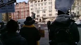 Assange Protest Outside Westminster Magistrates Court