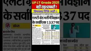 UP LT GRADE SUBJECT WISE पदों की संख्या हुई जारी || up lt GRADE SUBJECT WISE VACANCY 2025