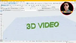 | Archicad Tutorial | - | 3D TEXT GDL METHOD | Useful video | rkvideo1 |