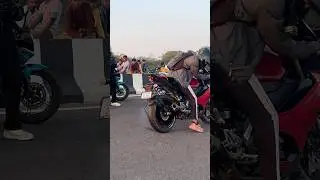 Yamaha R15 v4 Stunt burnout 🔥 | modified | 2025