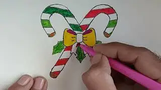 HOW TO DRAW Very Easy Cute Barley Sugar STEP BY STEP | Kids Drawing and Coloring