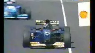 Heinz-Harald Frentzen gives a finger to Mark Blundel - F1 Adelaide 1995 - France TF1