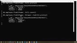 regex in MongoDB