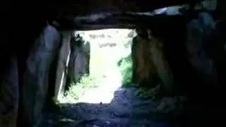 Inside La Varde Dolmen Guernsey