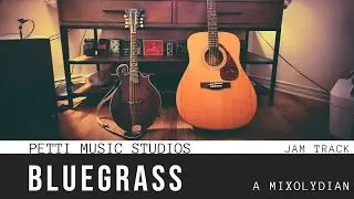 Squirrely Bluegrass Backing Track in A Mixolydian