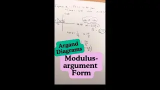 A-Level FM Recap: Argand Diagrams - Modulus-argument Form
