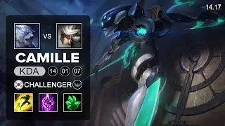 Camille vs Volibear Top - KR Challenger - Patch 14.17 Season 14