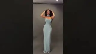 Share with a friend who would own the spotlight in this ice blue gown! To order, send us a DM at