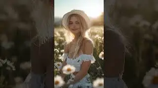 Charming White Off-Shoulder Dress in a Summer Meadow #fashion #summerdress #bohochic