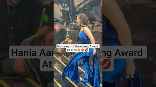 Hania Aamir Receiving Award At 10th HUM TV Awards 2025 #haniaamir #shorts #viral #awards