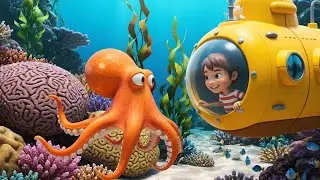 Tiny Octopus Got Tangled in the Bubble Sea 🐙 | Nursery Rhymes for Kids & Baby Songs