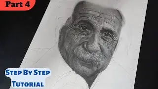 How to Draw Albert Einstein | PART 4 | Step By Step Tutorial