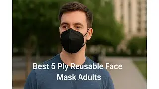 😷 Huninpr 3-Ply Cloth Face Mask | Best 5 Ply Reusable Face Mask Adults 😷