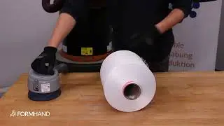 Handhabung Garnroll   rund und por&ouml;s