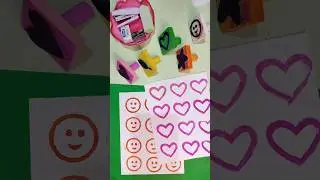 how to make stamps at home 🤩✨ #shorts #craft #diy