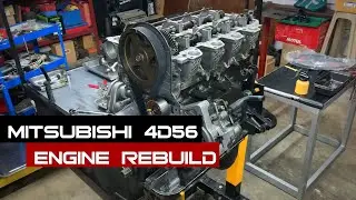 Engine Rebuild ASMR 4D56 Engine Assembly | Timing | Mitsubishi Di-D L200 Triton Montero Sport