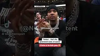 G HERBO FLOOR SEATS AT CHICAGO BULLS GAME 🏀 #gherbo #chicagobulls