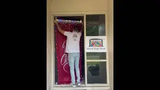 Transform Your Door into a Winter Wonderland! | LED Christmas Door Cover Installation