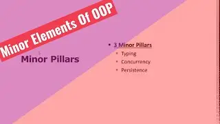 Minor Elements Of OOP | Object Model | C++ | Java | Python | OOP For Developers