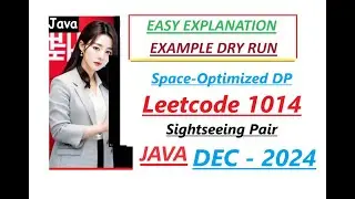 Best Sightseeing Pair | Leetcode 1014 | Space-Optimized DP | Java Code | Developer Coder