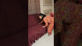#shorts | Latest Design sofa cover online shopping haul |  Sofa cover review #onlineshopping #meesho