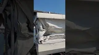 tent trailer with 3000Lb atv winch for roof pulley. 13 second lift