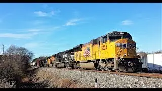 NS Train 192 With UP Leader 5024 At Rock Hill SC On The NS R-Line.