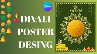 How to design Divali instagram poster in canva | canva tutorial | canva design 