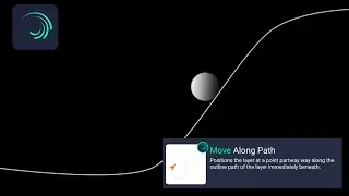 How to use the Move along path effect in Alight Motion | Alight Motion Effects #1