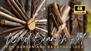 DIY Wood Branch Art Decor for Your Beautiful Garden and Backyard Ideas