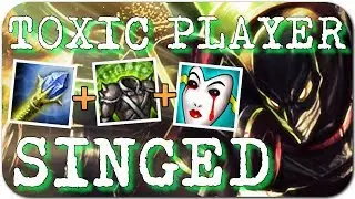 TOXIC PLAYER  SINGED !!!  SUMMON AERY SEASON 8 RANKED - League of Legends