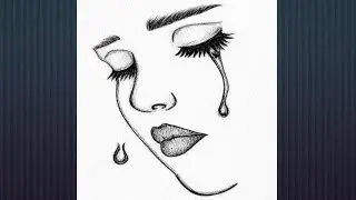 Sketch SAD Girl#SketchArt#PencilArt#Artlover#Pure pencil Art#art#video#pure#lifeisbutadream#
