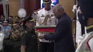 President Kovind presents Param Vishisht Seva Medal to Lieutenant General Madhuri Kanitkar
