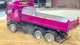 R/C truck stuck ACTION! BIG RC-Glashaus FUN with RC trucks!