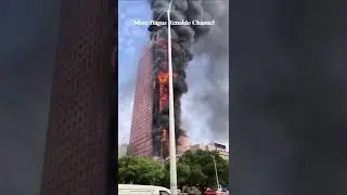 HANGUS TOTAL !! KEBAKARAN BESAR MELAHAP GEDUNG CHINA TELECOM !! #shorts #kebakaran #china #disaster