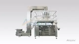 Premade zipper doypack candy nuts weighing pouch packaging machine