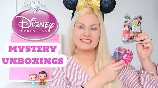 DISNEY PRINCESS MYSTERY COMIC & KEYRING UNBOXING! | Blind bag figures.
