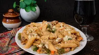 Chicken White Sauce Pasta, My Style. It Reminds You of Restaurant-style Pasta!! #whitesaucepasta 