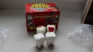 1970's Topps BIG TOOTH Bubble Gum Display Box, RARELY SEEN BOX DESIGN