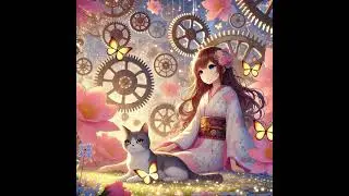 🌸 Timeless Dreamscape | Lo-Fi Chill Beats with Cat & Sakura Magic 🕰️✨