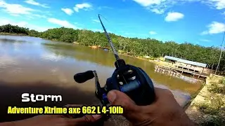 Storm adventure Xtrime axc 662 l 4-10 lb vs ikan gabus babon