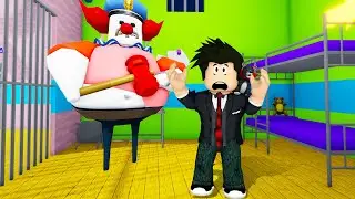 ESCAPE DO PALHA&Ccedil;O POLICIAL | Roblox - Clown Barry's Prison